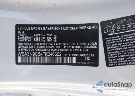 2015 BMW 428I xDrive from USA, damaged, VIN WBA3N9C54FK246652